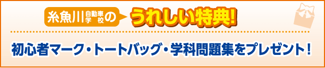 合宿校の特典