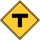 T形道路交差点あり