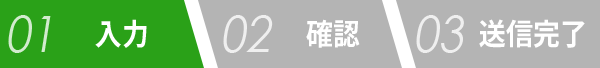 01 入力 02 確認 03 送信完了